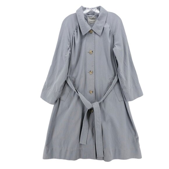Everlane Jackets & Blazers - EVERLANE Gray Gathered Trench Coat Belted Size LARGE